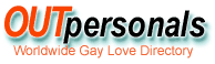 OutPersonals - the largest gay personals site online.