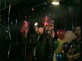 Lou during the "Formal Wear / Response to Question" segment of the 1997 Mr. Northeast PA Leather Contest