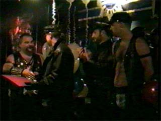 Lou winning 2nd Runner-Up in the 1997 Mr. Northeast PA Leather Contest